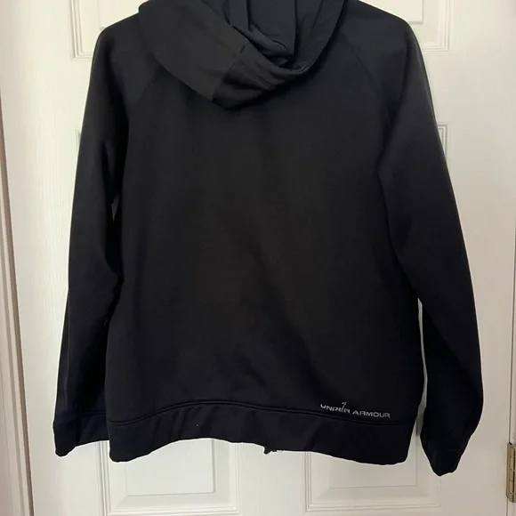 Under Armour Black and Gray Athletic Hoodie - Picture 3 of 5